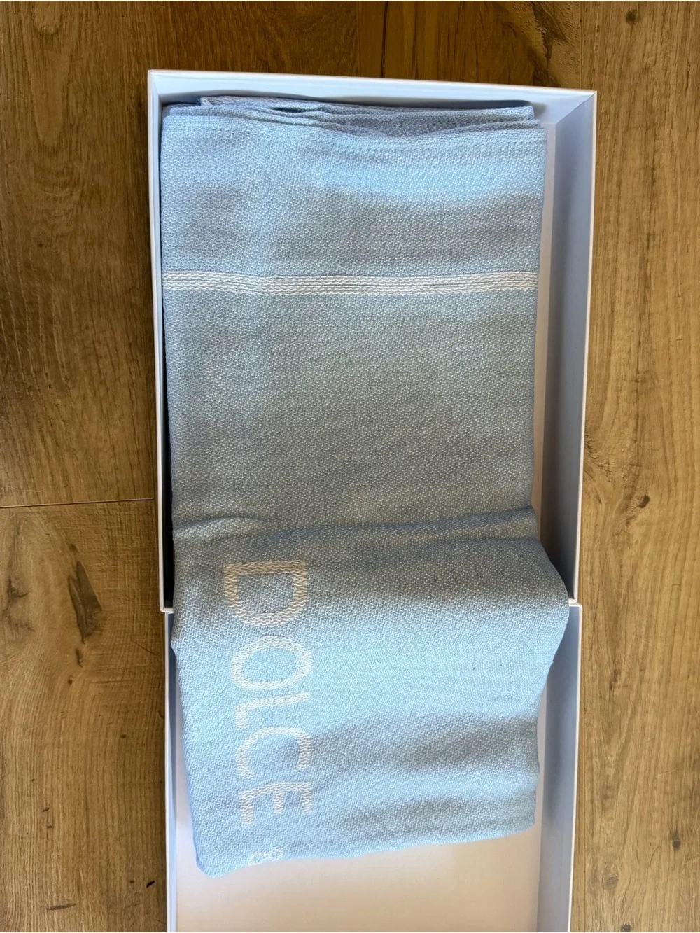 Dolce & Gabbana Light Blue Beach Towel in Gift Box